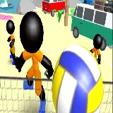 Stickman Beach Volleyball